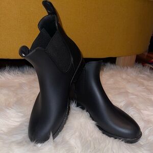 Black Rain Boots